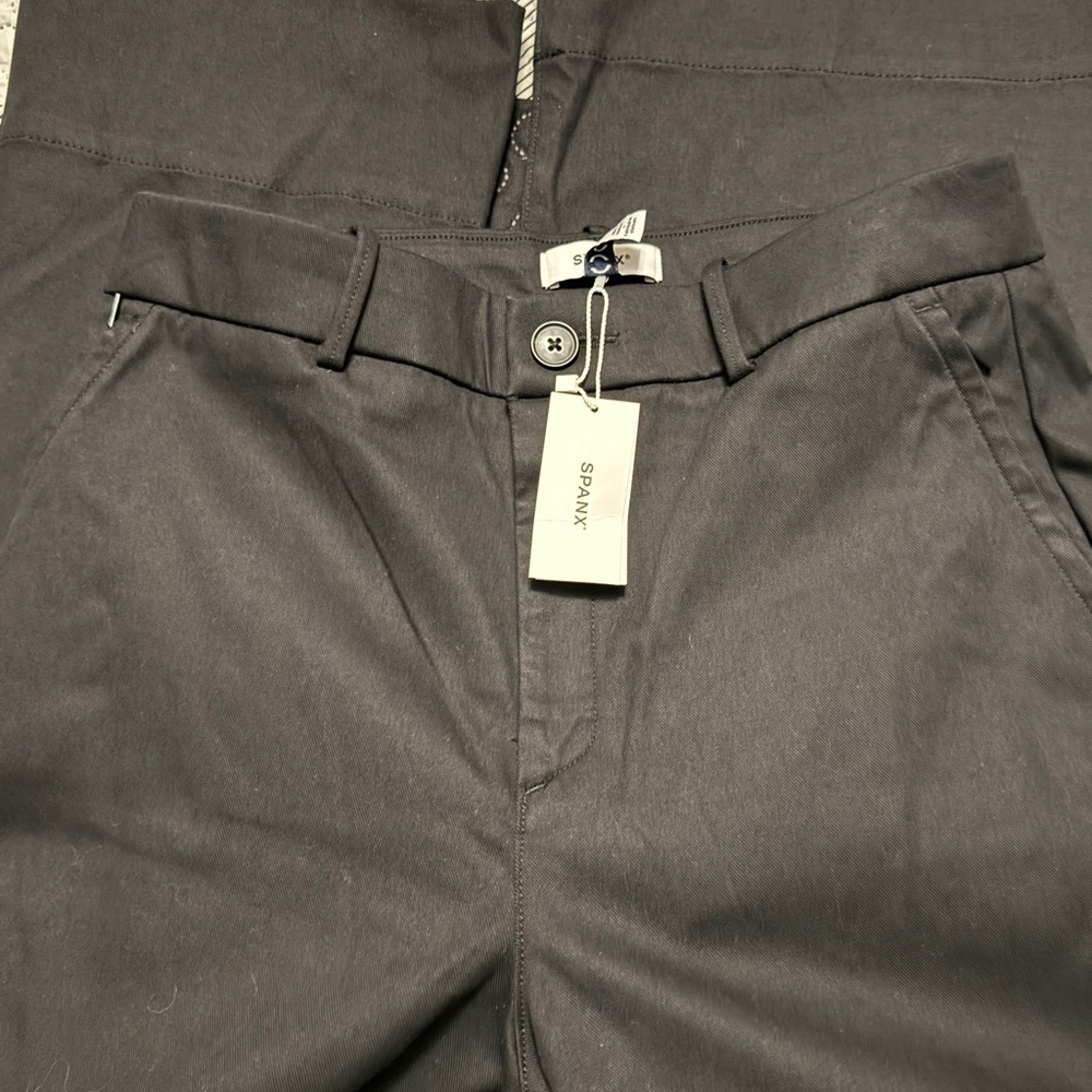 NWT * SPANX High-Rise Wide-Leg Black Trousers women Size large - Picture 7 of 12